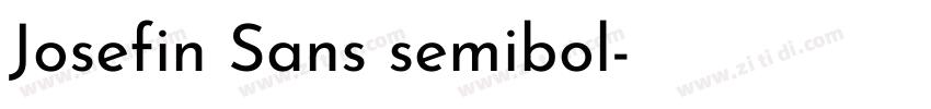Josefin Sans semibol字体转换